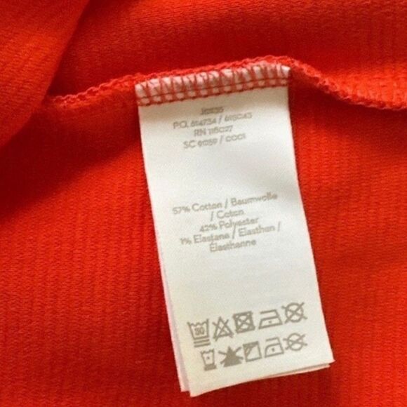 BODEN Ribbed Knit Orange V-Neck Dress NWT - Picture 10 of 12